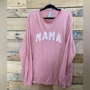 Womens MAMA long sleeve shirt XL